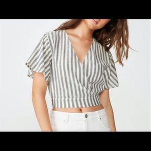 NWT Cotton On Wrap Top